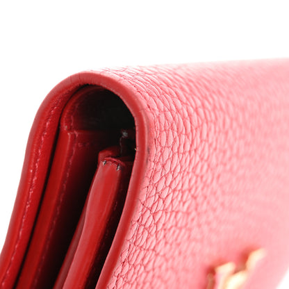 Louis Vuitton Taurillon Capucines Compact Wallet Rubis 10 of 14