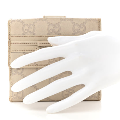 Gucci Guccissima Princy French Flap Wallet Off White 2 of 10