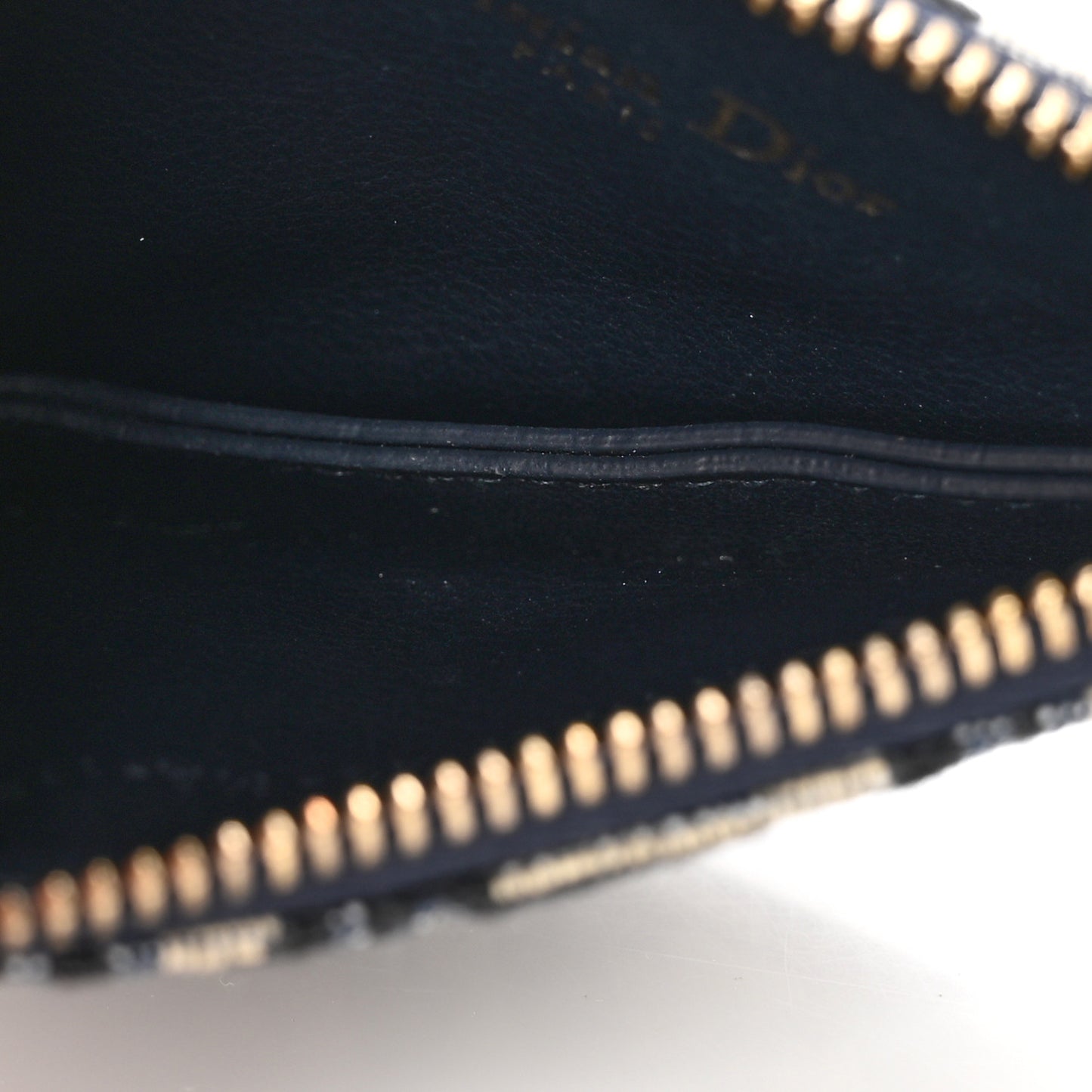 Oblique Saddle Coin Purse Blue