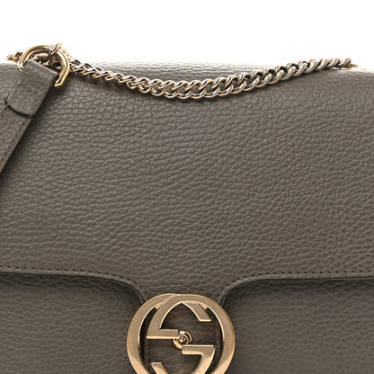 Gucci Dollar Calfskin Interlocking G Shoulder Bag Loess 9 of 13