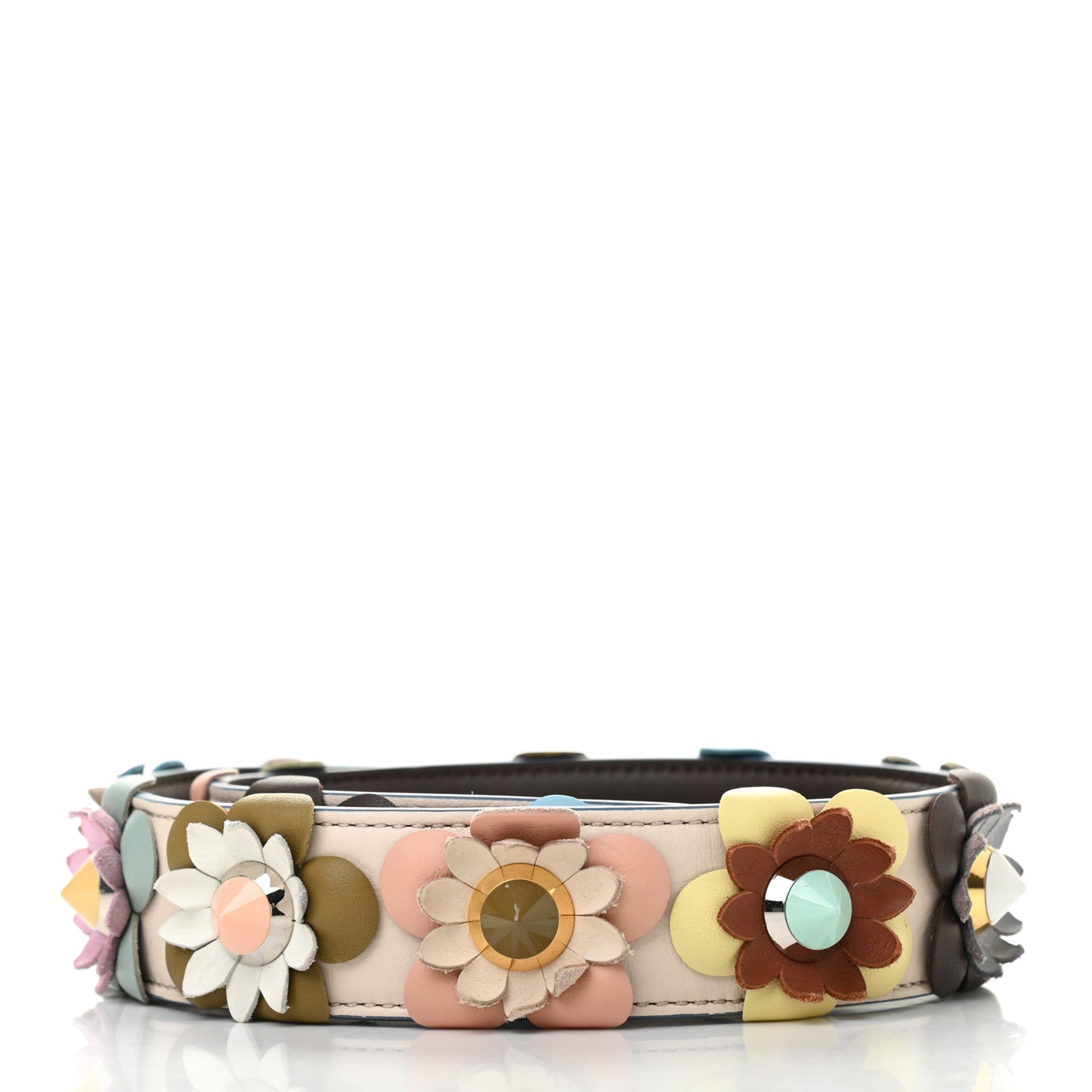 Vitello Dolce Flowerland Studded Strap You Camelia Moresco Multicolor