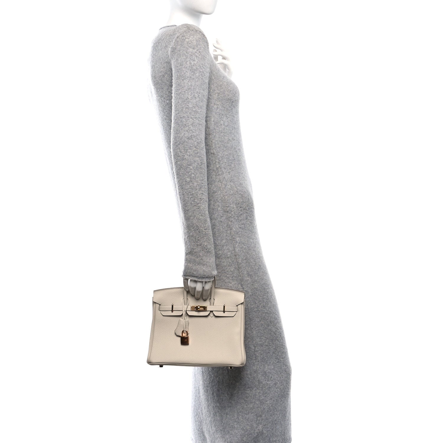 Hermes Togo Birkin 25 Craie 2 of 12