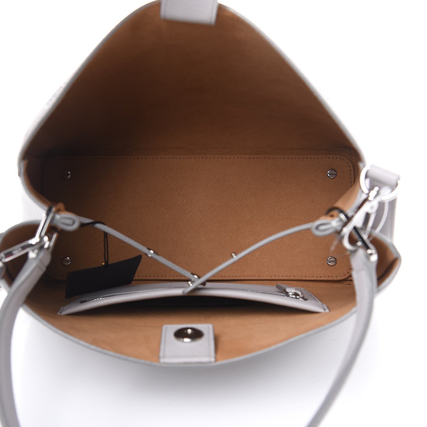 MCM Calfskin Ottomar Monogram Sarah Convertible Hobo Dove 5 of 10