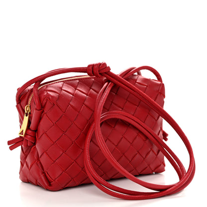 Bottega Veneta Nappa Intrecciato Mini Loop Camera Bag Apple Candy 3 of 9
