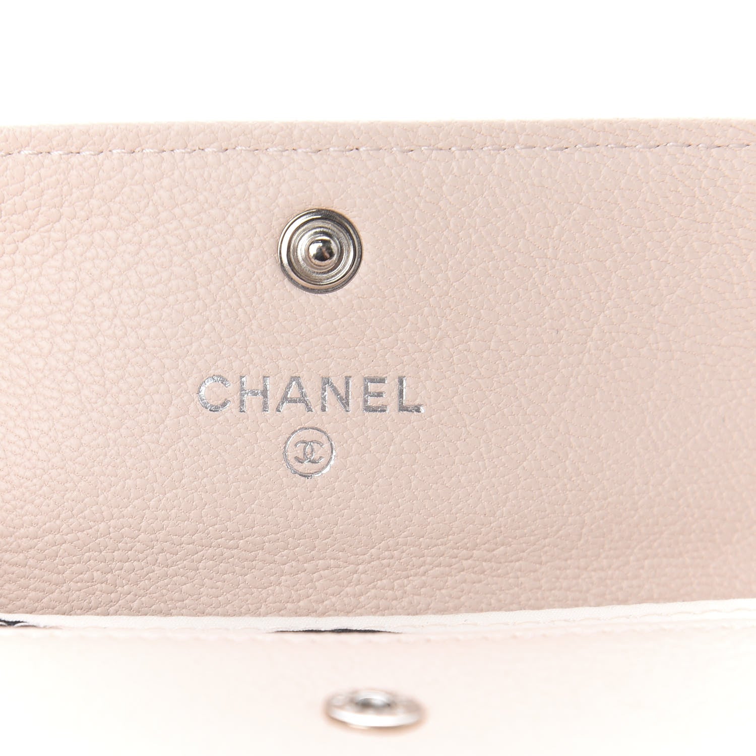 Chanel Goatskin Camellia CC Flap Card Holder Light Beige 6 of 11