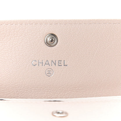 Chanel Goatskin Camellia CC Flap Card Holder Light Beige 6 of 11