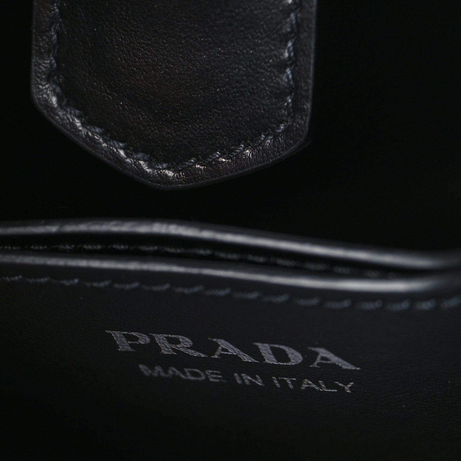 Prada Saffiano Smalto Small Panier Bucket Bag Black 6 of 8