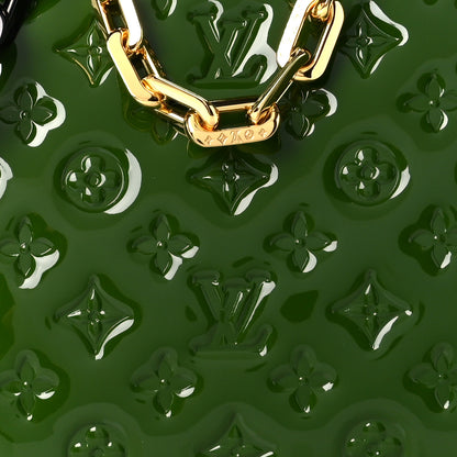 Louis Vuitton Patent Embossed Monogram Coussin PM Green Black 9 of 12