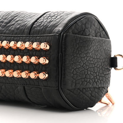 Alexander Wang Pebbled Lambskin Mini Rockie Black Rose Gold Hardware 9 of 9