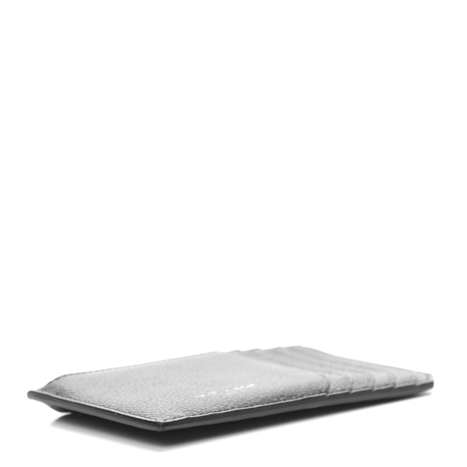 Saint Laurent Calfskin 5 Fragments Zip Pouch Card Holder Black 4 of 7