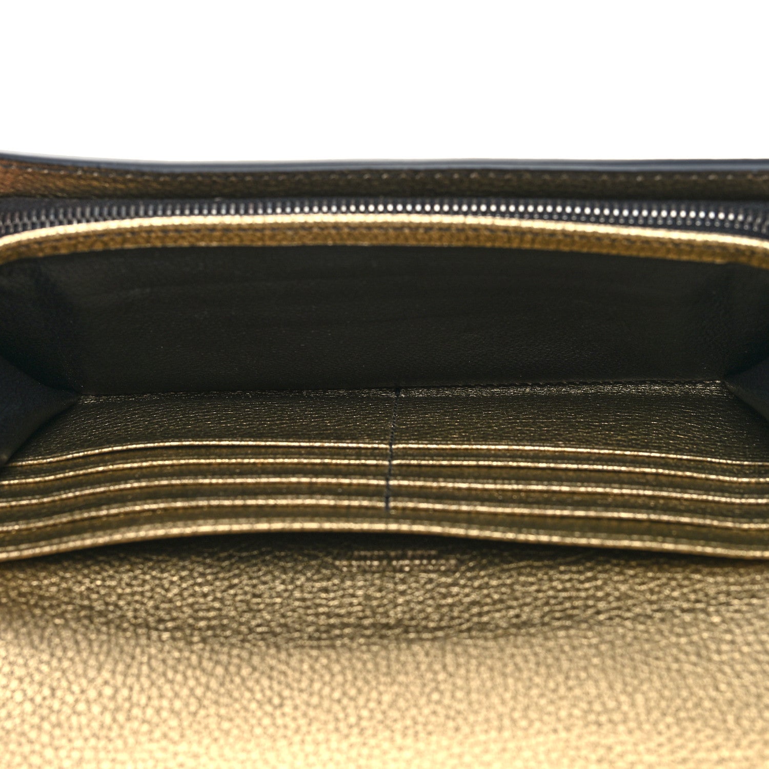 Bottega Veneta Metallic Nappa Intrecciato Continental Flap Wallet Champagne 5 of 9