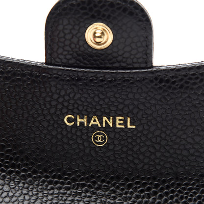 Chanel Caviar Quilted Flap Card Holder Wallet Black 6 of 9