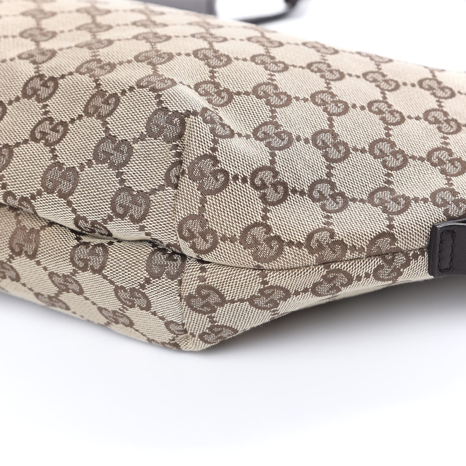 Gucci Monogram Half Moon Hobo Dark Brown 10 of 12