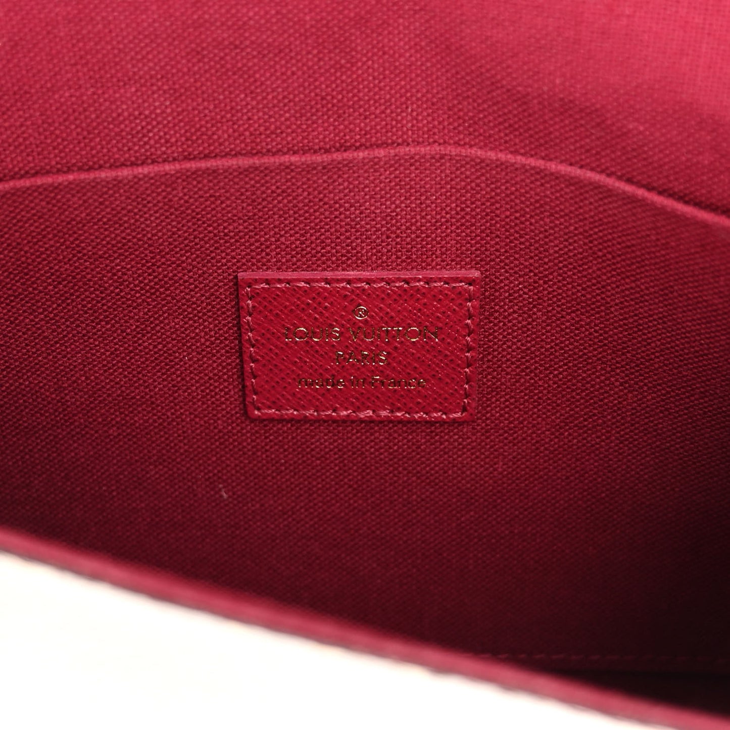 Monogram Pochette Felicie Chain Wallet Fuchsia