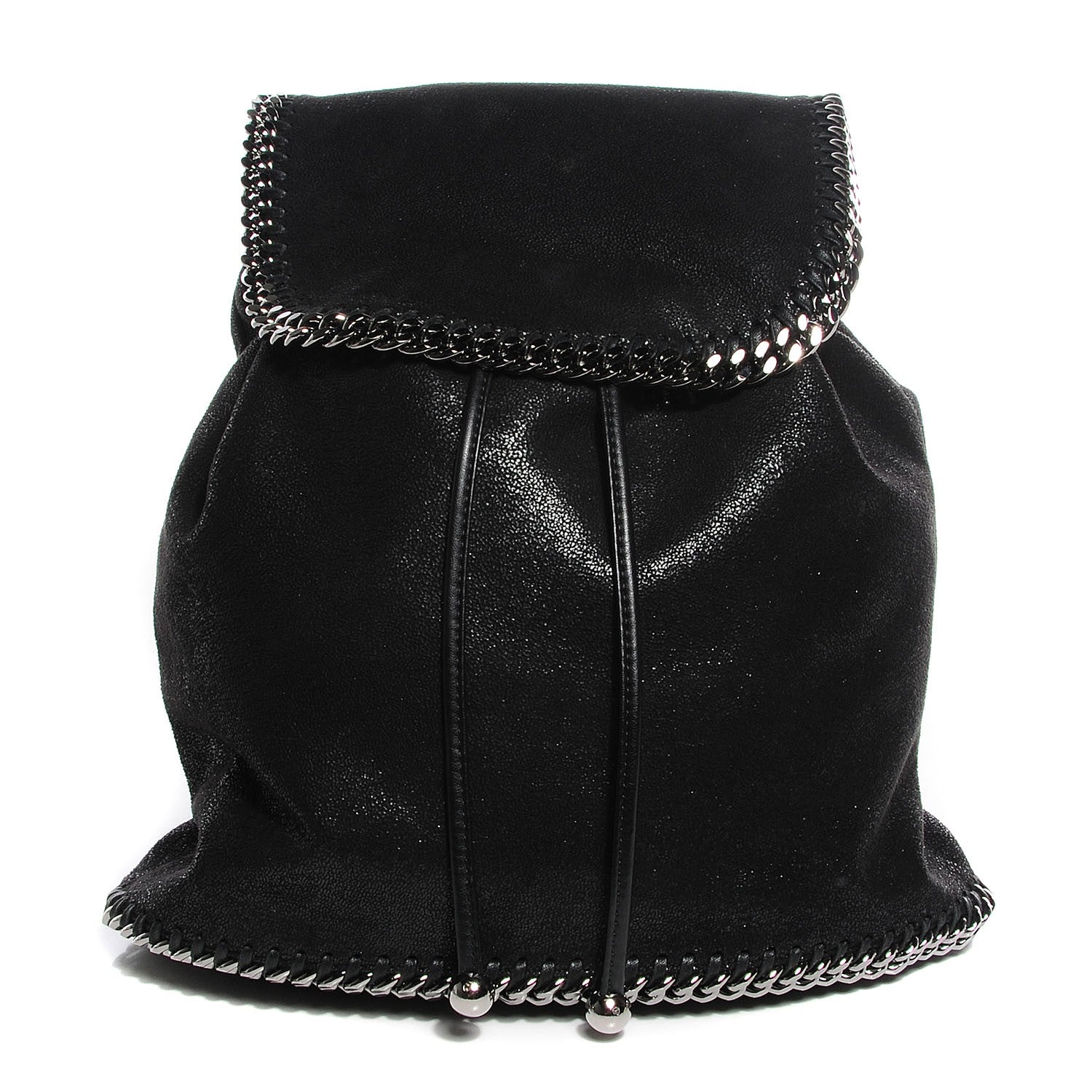Stella McCartney Shaggy Deer Backpack Bag Black 1 of 9
