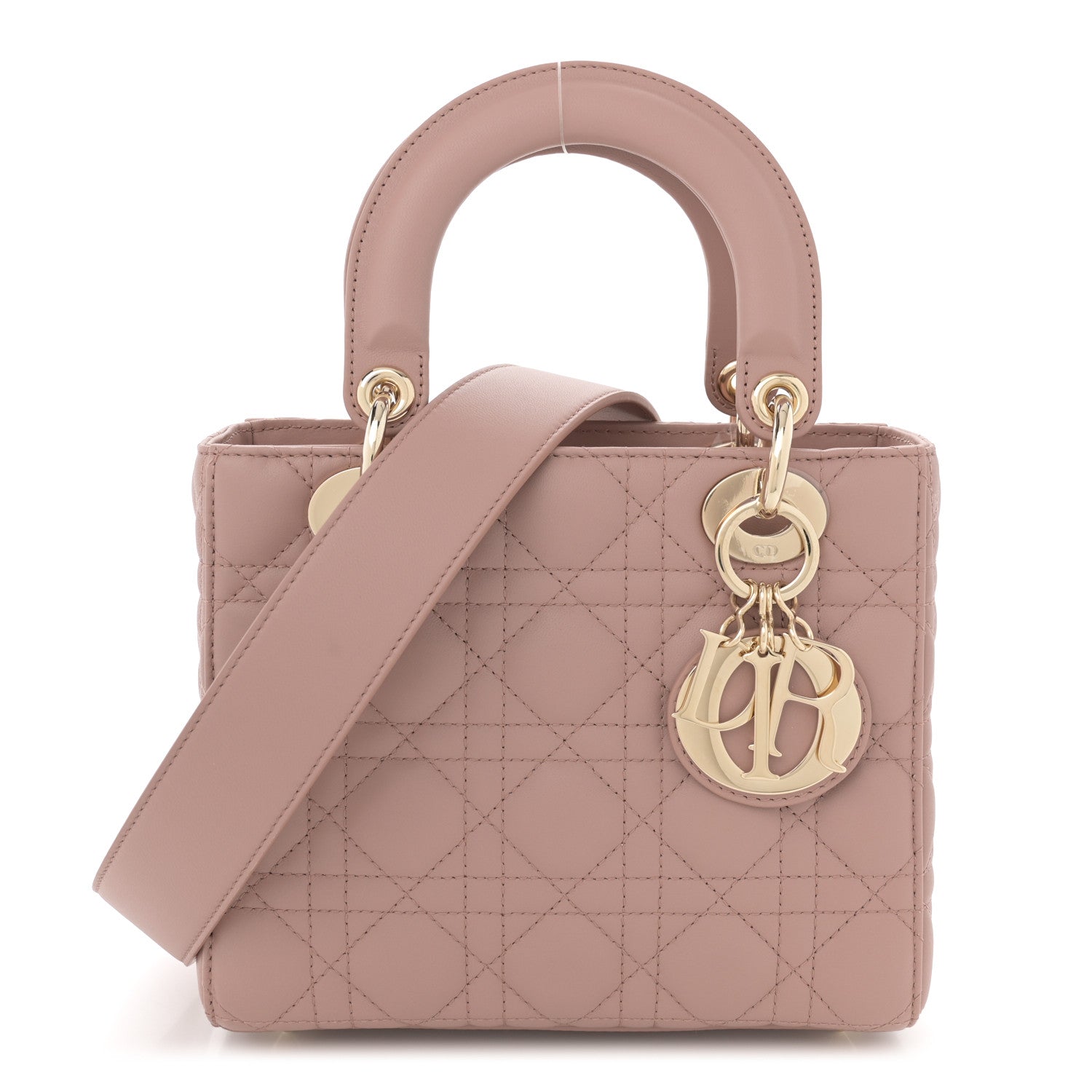 Christian Dior Lambskin Cannage Small My ABCDior Lady Dior Blush 1 of 12