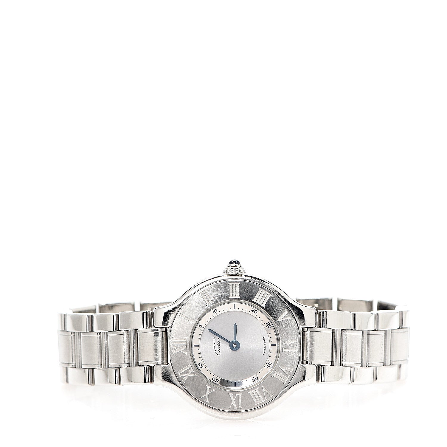 Cartier Stainless Steel 28mm Must De 21 Quartz Watch 2 of 7