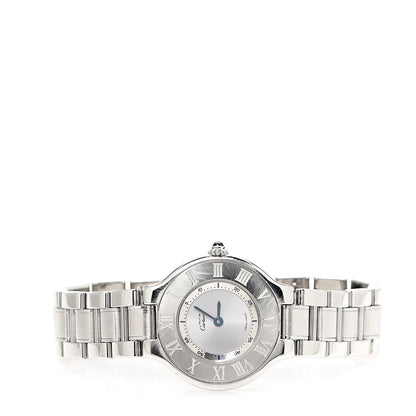Cartier Stainless Steel 28mm Must De 21 Quartz Watch 2 of 7