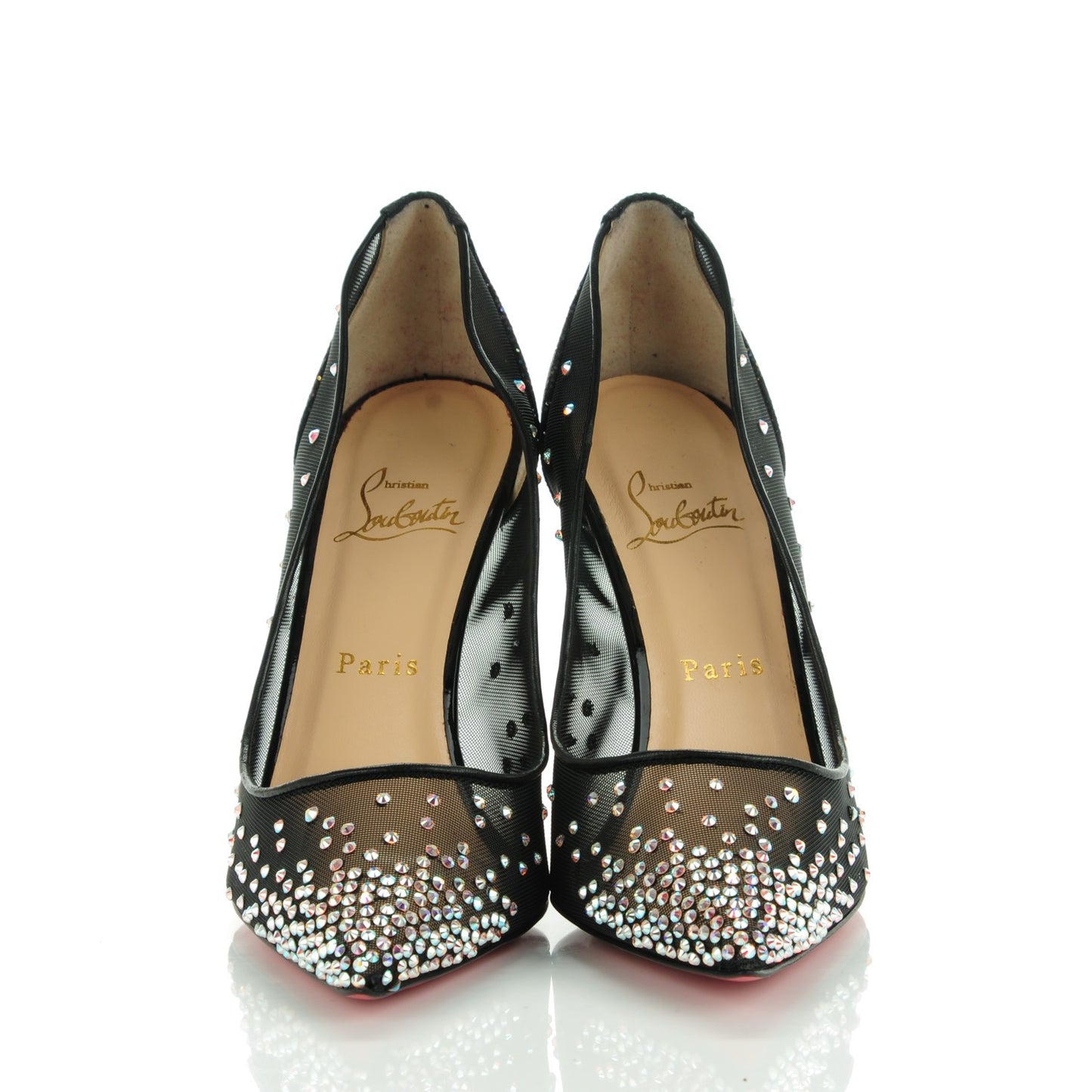 Crystal Strass Follies 100 Pumps 38.5 Black