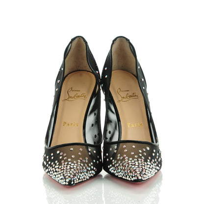 Christian Louboutin Crystal Strass Follies 100 Pumps 38.5 Black 2 of 8