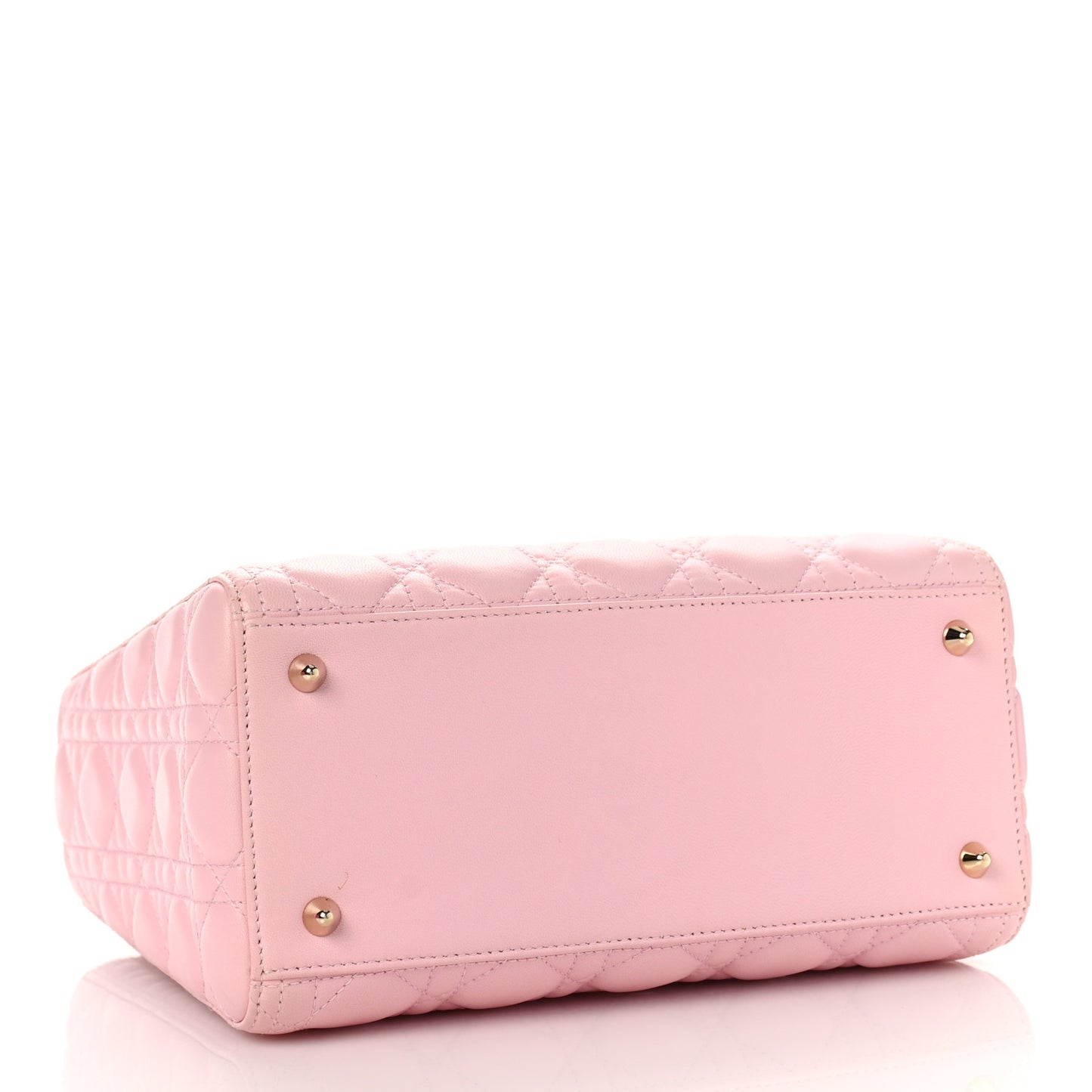Lambskin Cannage Medium Lady Dior Light Pink