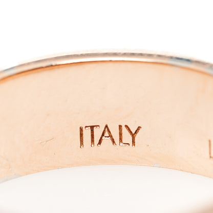 Louis Vuitton Brass Monogram Engraved Nanogram Ring S Pink Gold 7 of 8