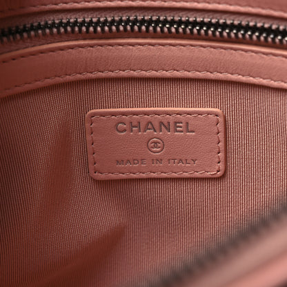 Chanel Aged Calfskin Quilted Medium Gabrielle Cosmetic Case Pink 6 of 8