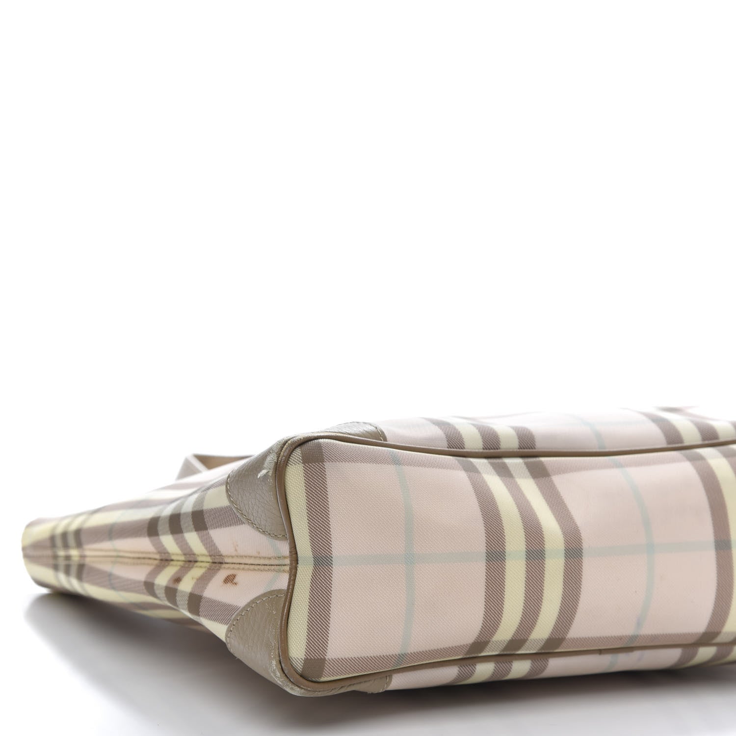 Burberry Candy Check Tote Pink Beige 6 of 19