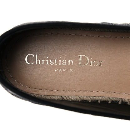 Christian Dior Lurex Embroidered Mizza Granville Espadrille 40.5 Black 7 of 9