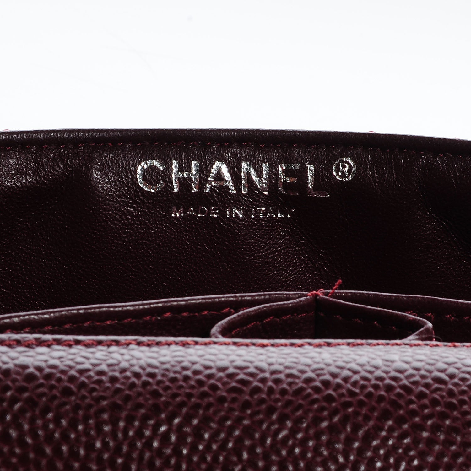 Chanel Caviar East West Flap Bordeaux 8 of 9