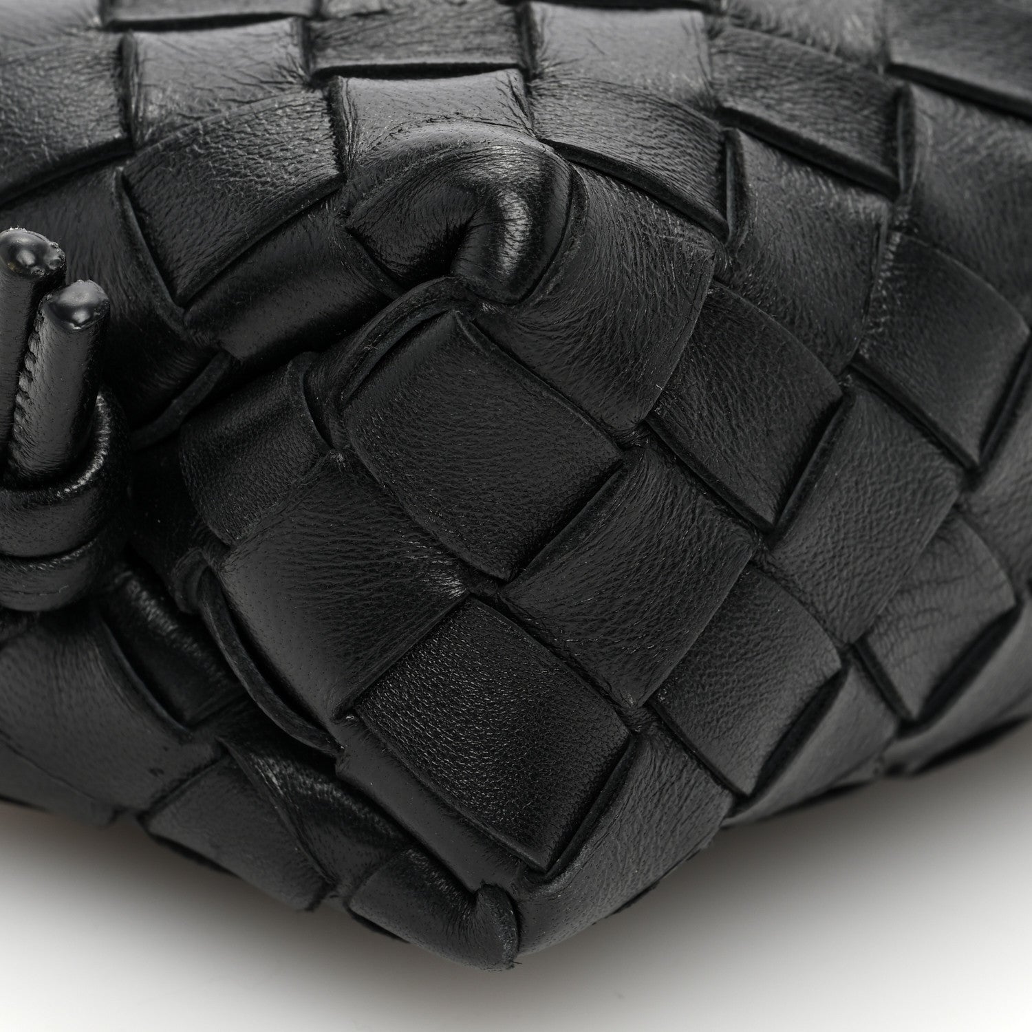 Bottega Veneta Nappa Intrecciato Candy Loop Camera Bag Black 8 of 9
