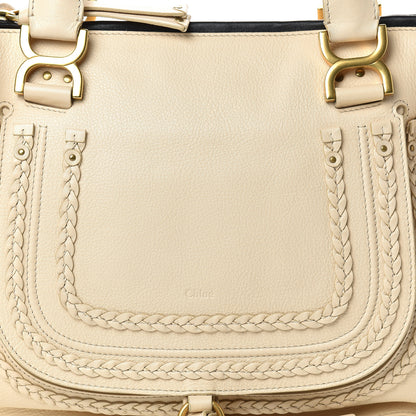 Chloe Calfskin Braided Medium Marcie Satchel Natural 7 of 16