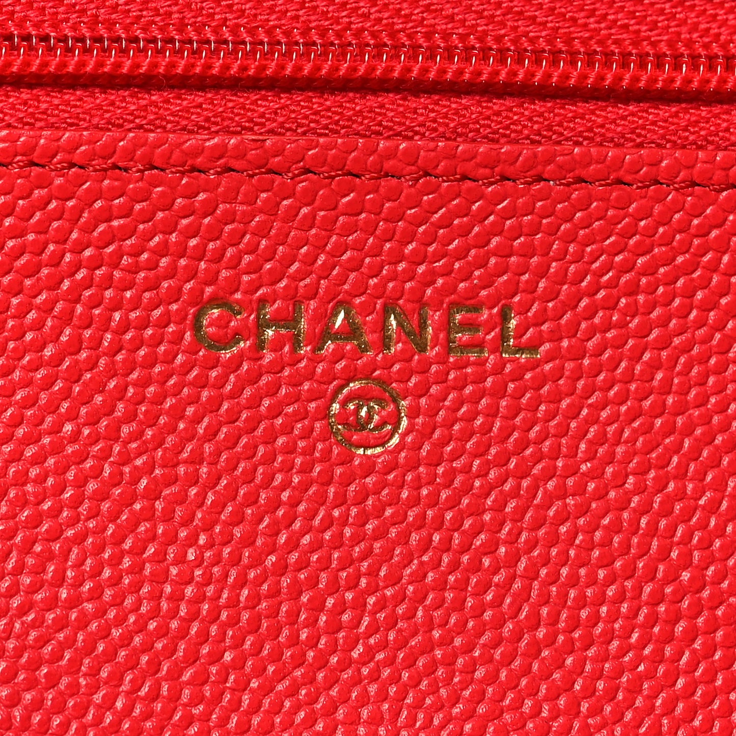 Caviar Quilted Wallet On Chain WOC Red