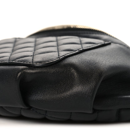 Chanel Lambskin Quilted Waist Bag Fanny Pack Black 9 of 9