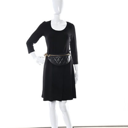Balenciaga Calfskin Quilted XXS Souveniers Charms Belt Bag Black 2 of 9