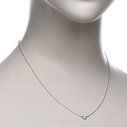 Tiffany Platinum Diamond .14ct Elsa Peretti Diamonds by the Yard Pendant Necklace 2 of 7