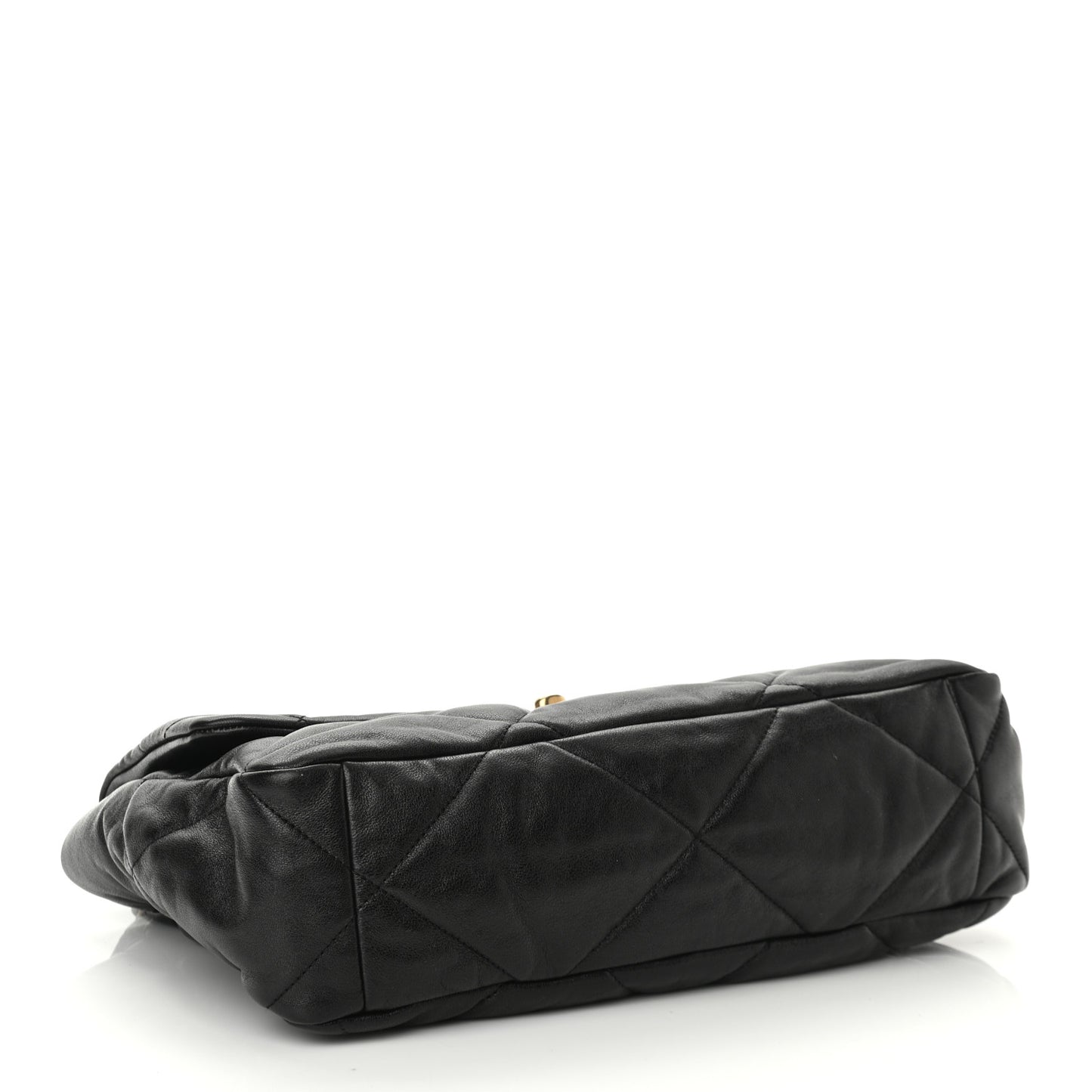 Lambskin Quilted Large Chanel 19 Flap Black