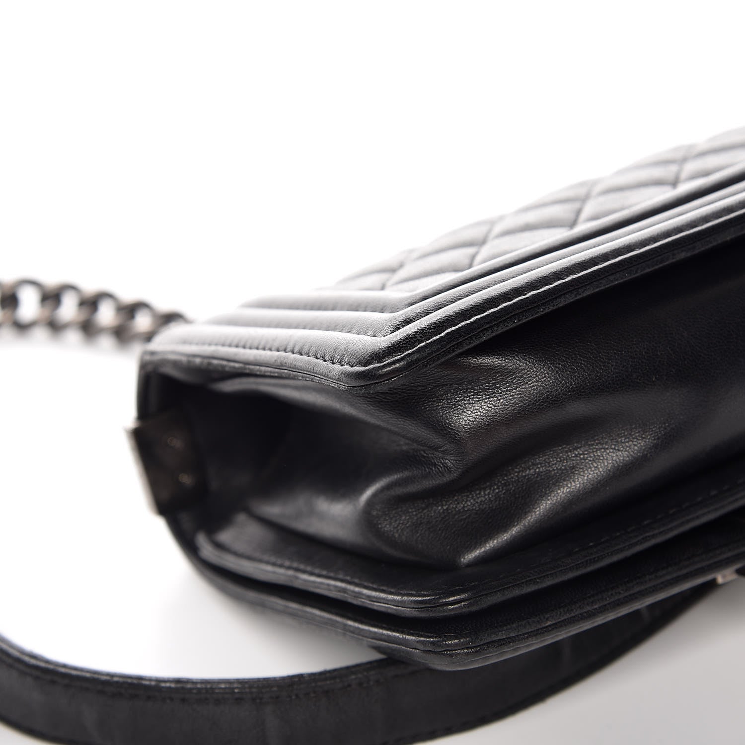Chanel Lambskin Quilted Small Boy Flap Black 14 of 14