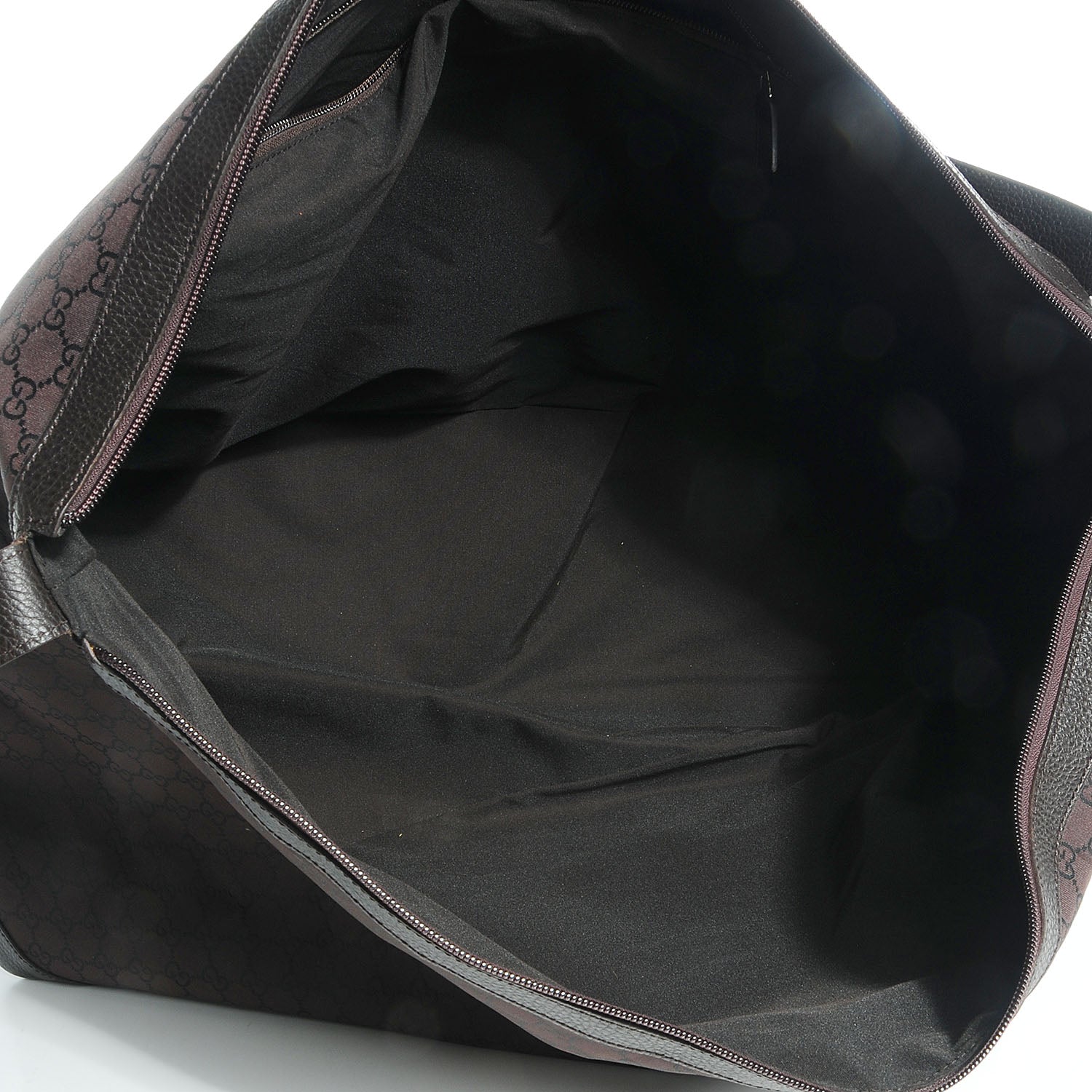 Gucci Nylon Monogram Large Travel Hobo Dark Brown 5 of 7