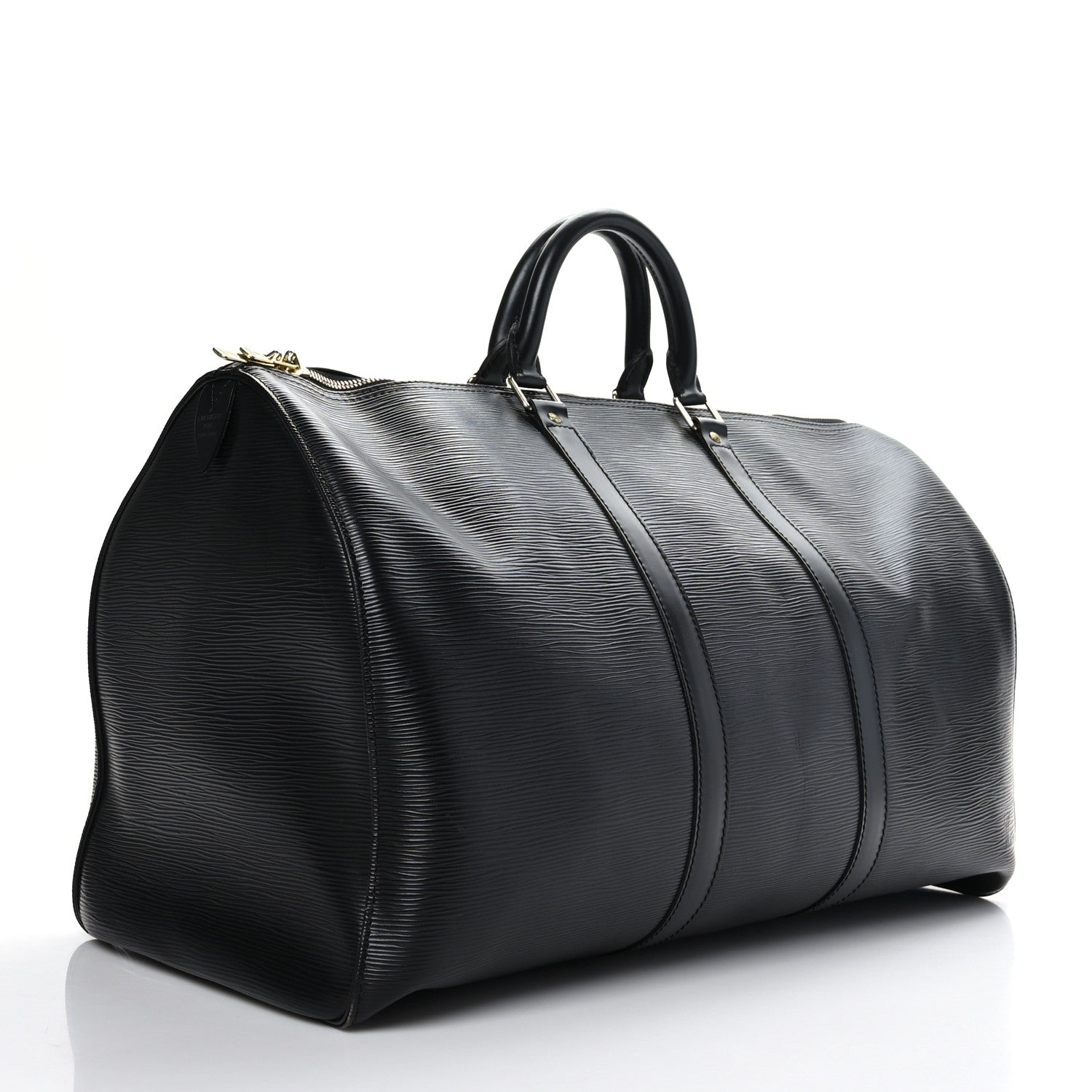 Louis Vuitton Epi Keepall 50 Black 3 of 11
