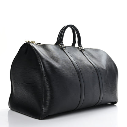 Louis Vuitton Epi Keepall 50 Black 3 of 11