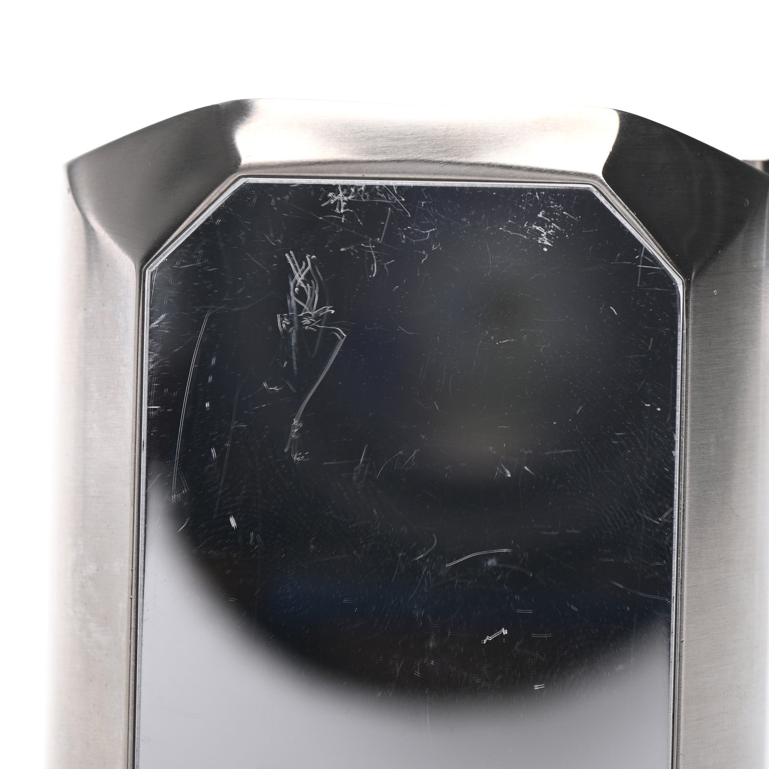 Chanel Metal Wide CC Mirror Cuff Silver 6 of 6