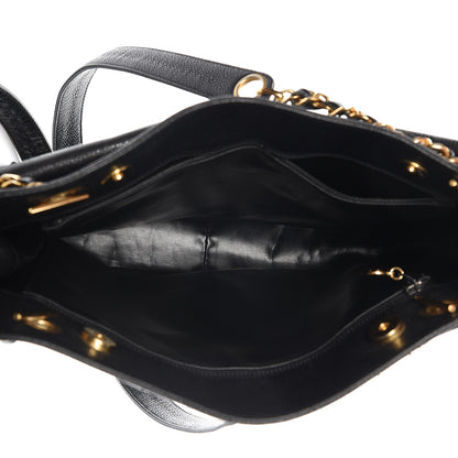 Chanel Caviar CC Shopper Tote Black 5 of 13
