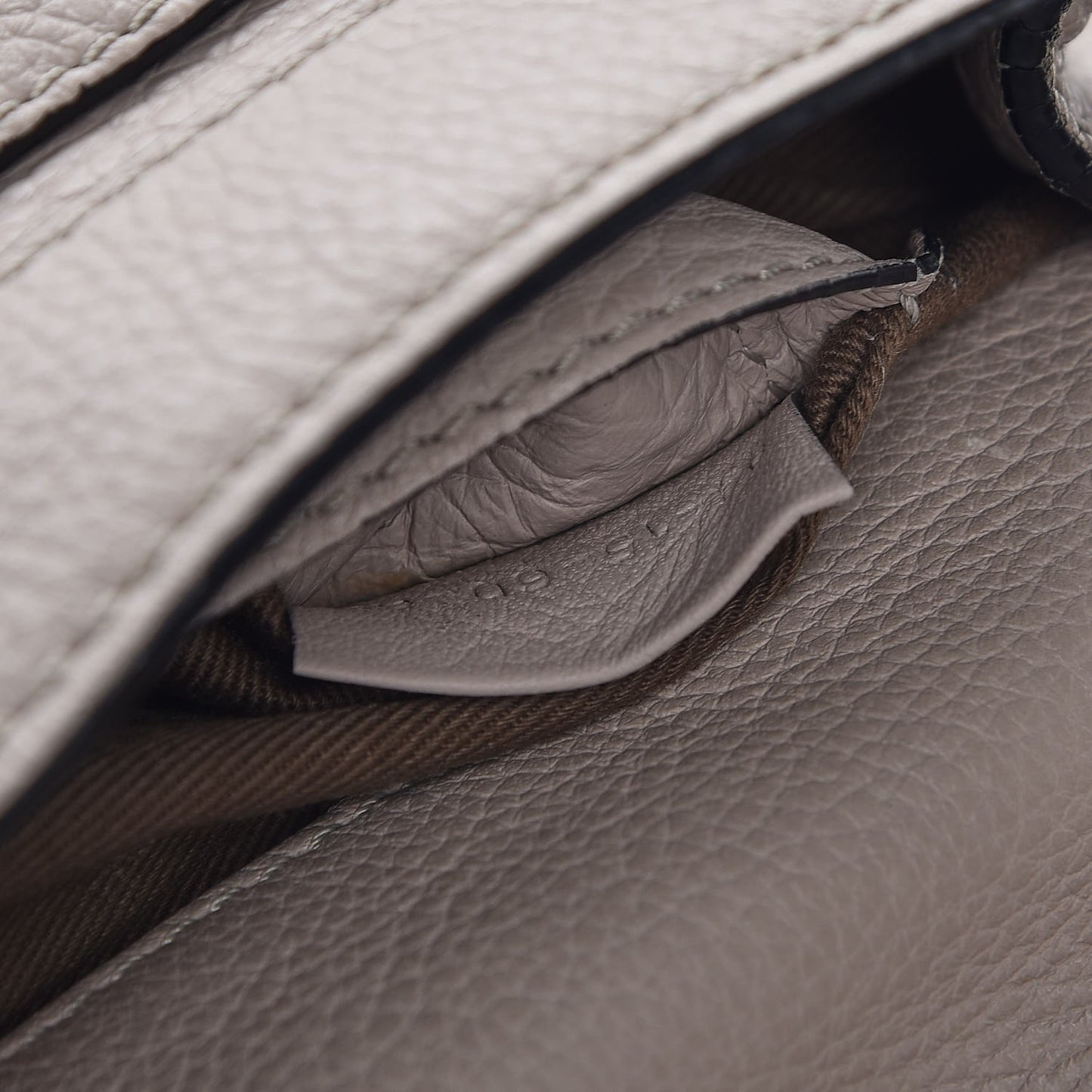 Calfskin Mini Marcie Round Crossbody Bag Pastel Grey