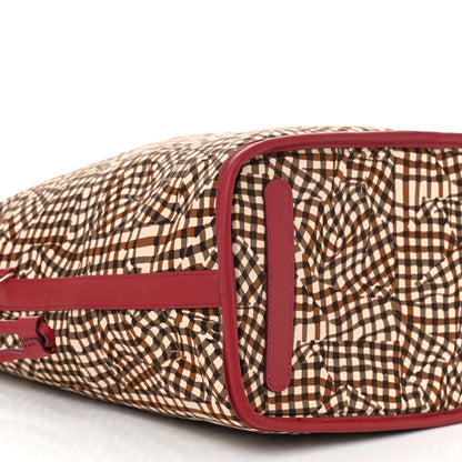 MCM Visetos Medium Liz Reversible Shopper Tote Beige Ruby Red 14 of 17