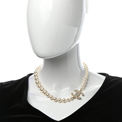 Chanel Pearl CC 100th Anniversary Necklace Light Gold 2 of 6