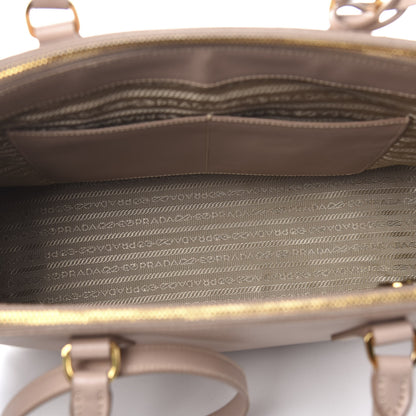 Prada Saffiano Medium Galleria Double Zip Tote Cammeo 4 of 17