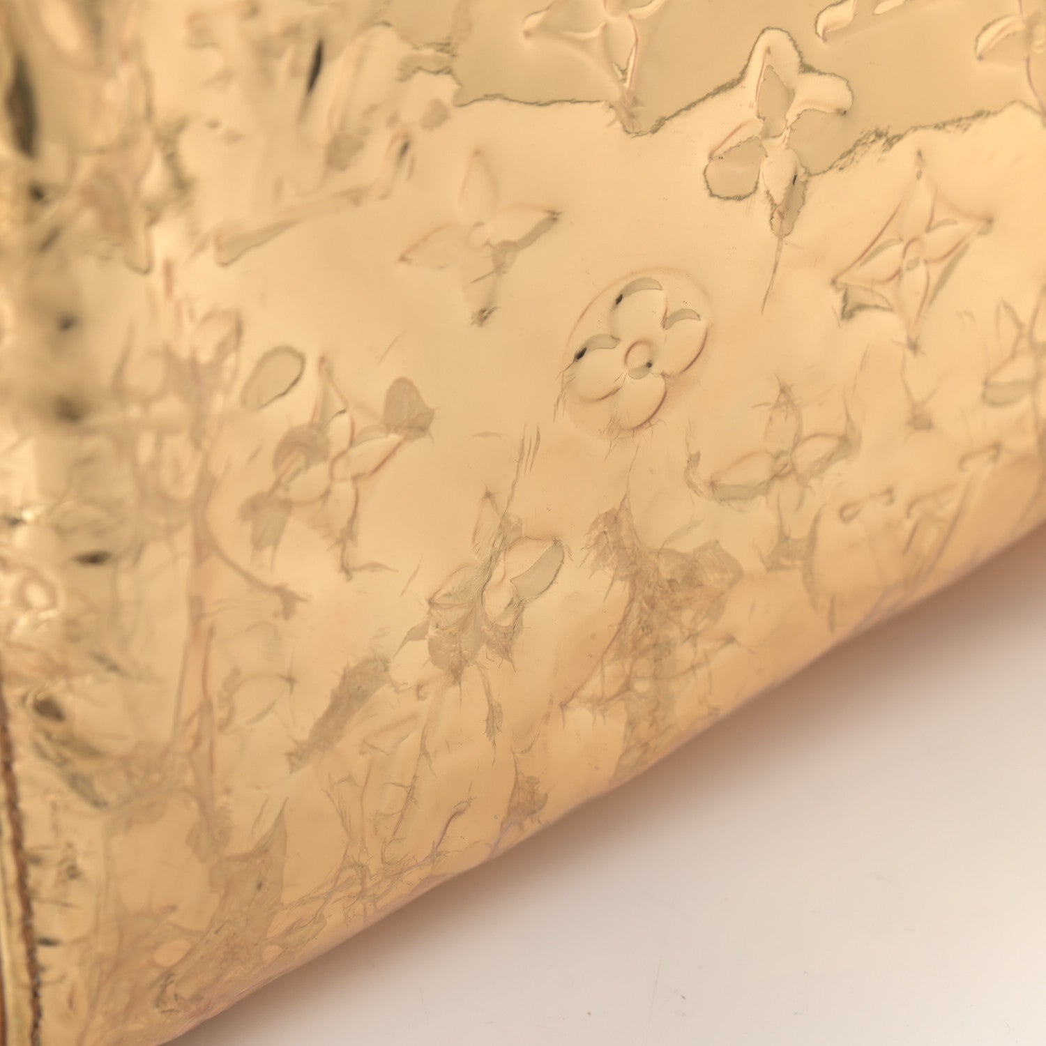 Louis Vuitton Monogram Miroir Speedy 35 Gold 10 of 14