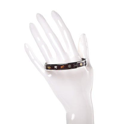Hermes Enamel Printed Narrow Bracelet 65 2 of 5