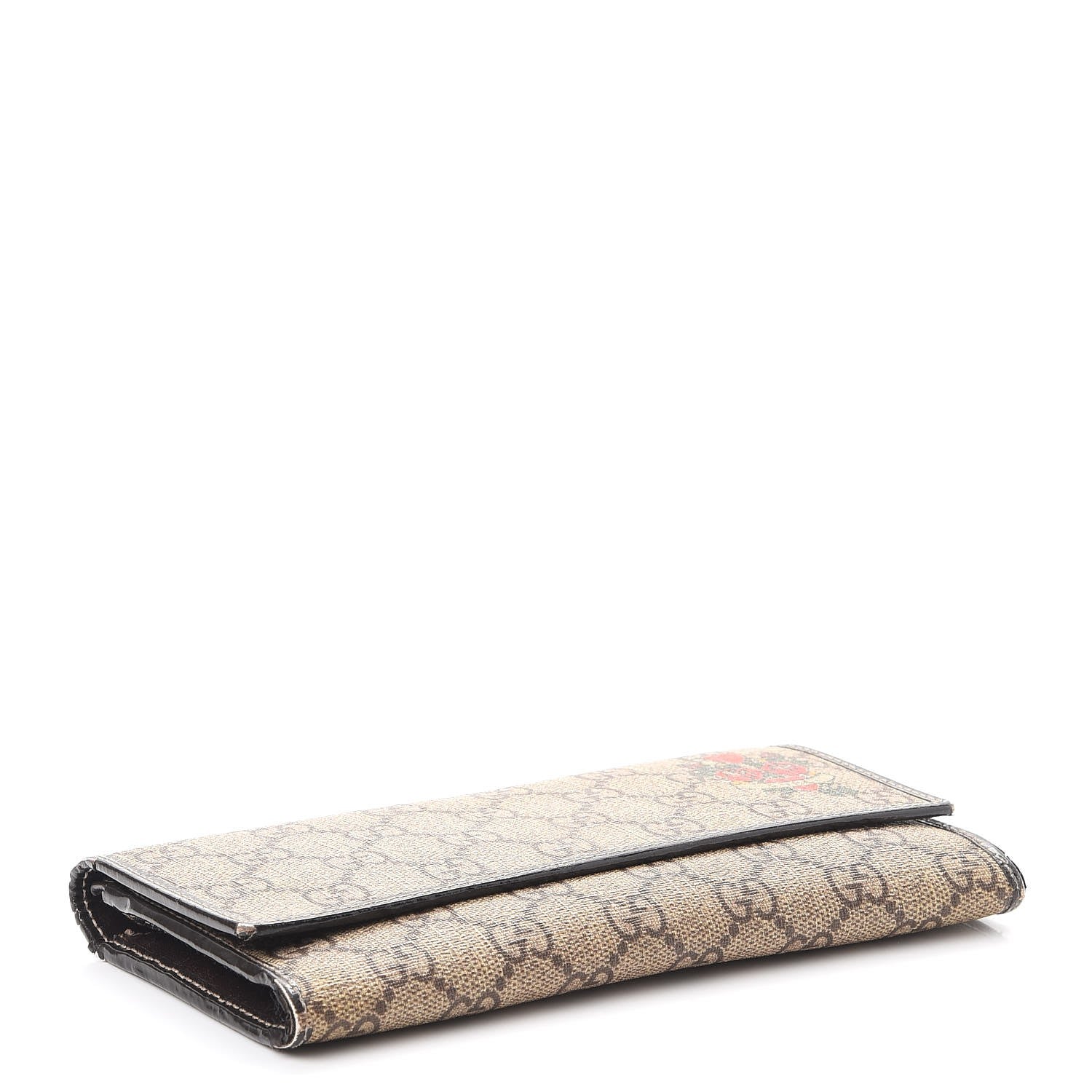 Gucci GG Supreme Monogram Tattoo Heart Continental Wallet Brown 4 of 13